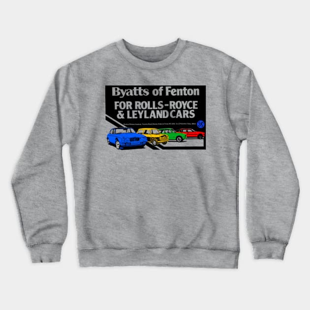 BRITISH LEYLAND CAR DEALERSHIP - advert Crewneck Sweatshirt by Throwback Motors